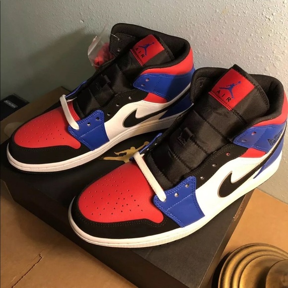 Nike Air Jordan 1 Mid Bred Top 3 - Picture 4 of 6